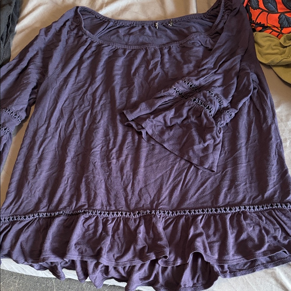 Women's Navy Blue Top